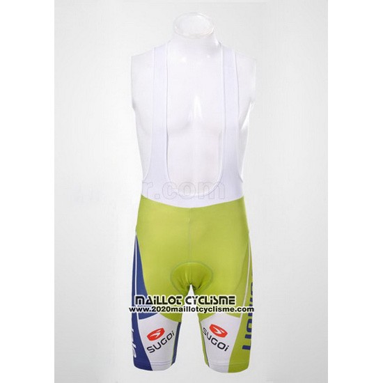 2012 Maillot Ciclismo Liquigas Cannondale Blanc et Vert Manches Courtes et Cuissard